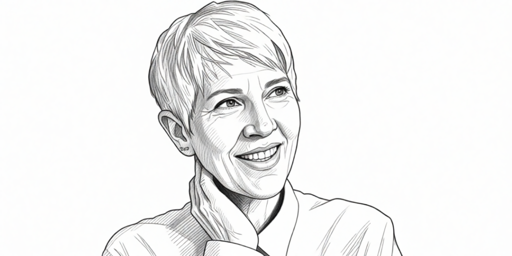 Zelfliefde na je 50ste: waarom het juist nu begint te leven 1 illustration of an elderly woman smiling
